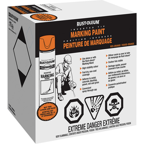 Inverted Marking Paint Spray, Aerosol Can Advanced Consulting and Training Ltd.