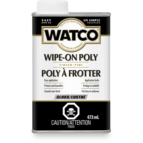Teinture &agrave; essuyage en poly Watco, 473 ml, Transparent, Brillant Advanced Consulting and Training Ltd.