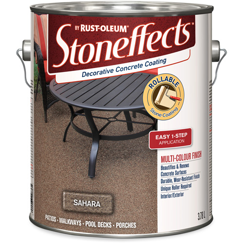 Rev&ecirc;tement de b&eacute;ton d&eacute;coratif Stoneffects, 3,78 L, Textur&eacute;, Beige Advanced Consulting and Training Ltd.