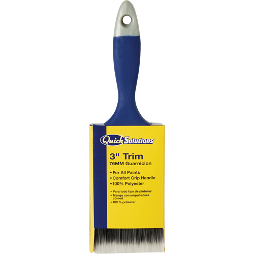Quick Solutions Trim Brush, Polyester, Plastic Handle, 3" Width Advanced Consulting and Training Ltd.