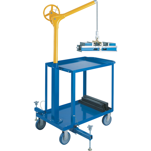Tall Industrial Lifting Device with Mobile Cart, 500 lbs. (0.25 tons) Capacity Advanced Consulting and Training Ltd.