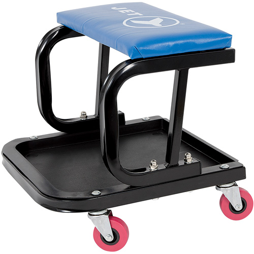 JMS-641A Mechanic's Roller Seat, Vinyl, Blue, 300 lbs. Capacity Advanced Consulting and Training Ltd.