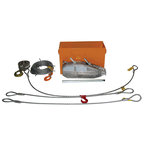 Tirfor&reg; Wire Rope Hoist TU32 Rescue Kit, 5/8" Wire Diameter, 8000  lbs. (4 tons) Capacity Advanced Consulting and Training Ltd.