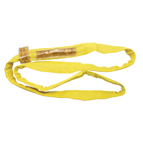 Polyester Round Sling, Yellow, 2-1/2" W x 3' L, 9000 lbs. Vertical Load Advanced Consulting and Training Ltd.