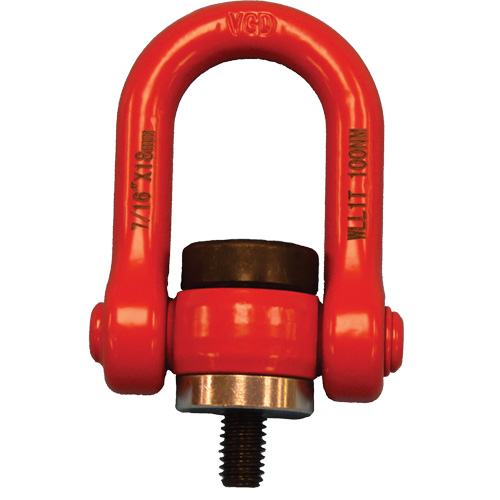 Anneau de levage pivotant VQ pour palan, M8, Longueur du filetage 12 mm, Acier alli&eacute; Advanced Consulting and Training Ltd.
