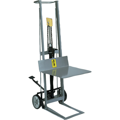 Gerbeur hydraulique &agrave; plateforme, M&eacute;canisme Pompe au pied, Capacit&eacute; de 400 lb, Levage max de 40" Advanced Consulting and Training Ltd.