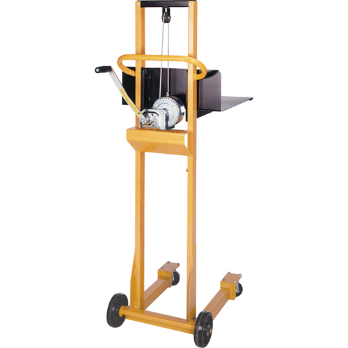 Empileur &agrave; plateforme Easy-Lift, M&eacute;canisme Treuil manuel, Capacit&eacute; de 500 lb, Levage max de 52" Advanced Consulting and Training Ltd.