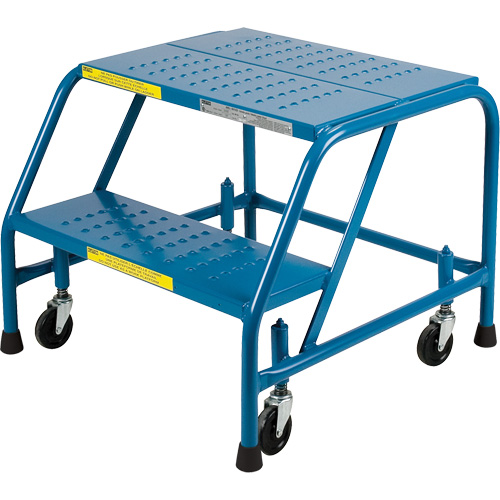 CSA-Certified Rolling Step Ladder, 2 Steps, 22" Step Width, 19" Platform Height, Steel Advanced Consulting and Training Ltd.
