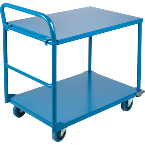 Shelf & Platform Truck, Steel, 24" W x 36" D x 40" H, 1300 lbs. Platform Capacity Advanced Consulting and Training Ltd.