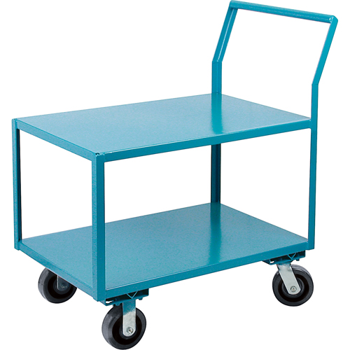 Heavy-Duty Low Profile Shop Carts, 2 Tiers, 24" W x 48" D x 41" H, 2400 lbs. Cap. Advanced Consulting and Training Ltd.