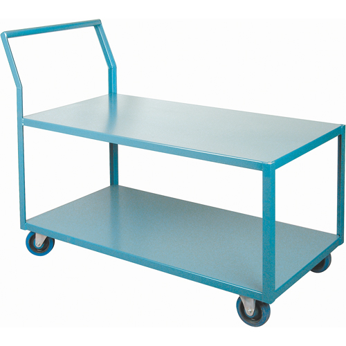 Heavy-Duty Low Profile Shop Carts, 2 Tiers, 24" W x 48" D x 40" H, 1200 lbs. Cap. Advanced Consulting and Training Ltd.