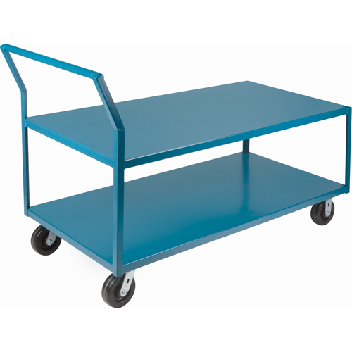 Heavy-Duty Low Profile Shop Carts, 2 Tiers, 30" W x 60" D x 41" H, 2400 lbs. Cap. Advanced Consulting and Training Ltd.