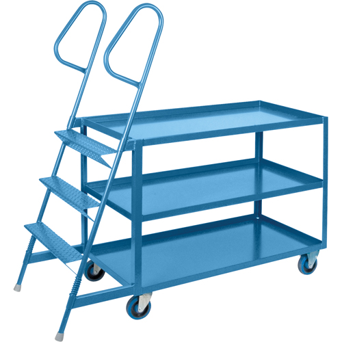 Stock Picking Carts, Steel, 24" W x 64" D, 3 Shelves, 1200 lbs. Capacity Advanced Consulting and Training Ltd.