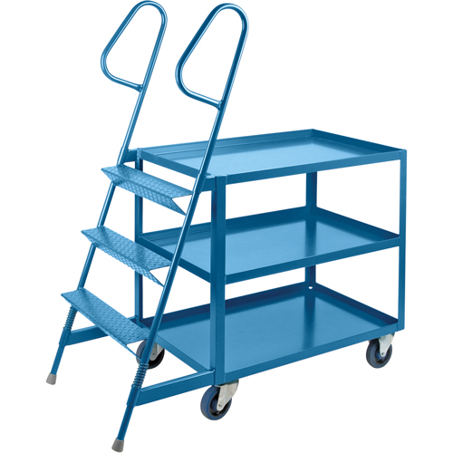 Stock Picking Carts, Steel, 24" W x 52" D, 3 Shelves, 1200 lbs. Capacity Advanced Consulting and Training Ltd.