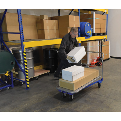 Chariot &agrave; plateforme, 48" lo x 24" la x Capacit&eacute; 1500 lb, Roues en Caoutchouc moul&eacute; Advanced Consulting and Training Ltd.