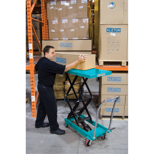 Heavy-Duty Hydraulic Scissor Lift Table, 27-1/2" L x 17-3/4" W, Steel, 330 lbs. Capacity Advanced Consulting and Training Ltd.
