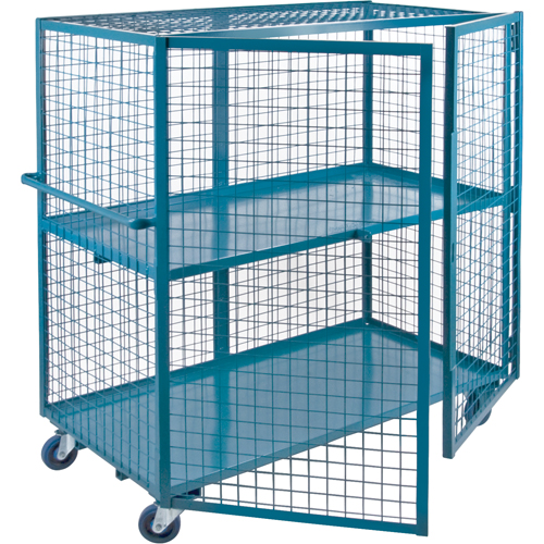 Wire Mesh Truck, 2 Tiers, 51" L x 32" W x 62.5" H, 2400 lbs. Cap. Advanced Consulting and Training Ltd.