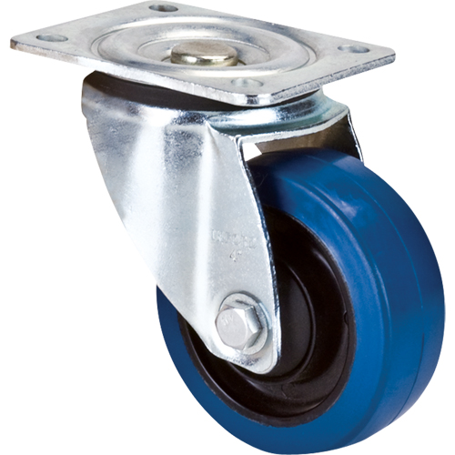 Roulette bleue, Pivotant, 4" (101,6 mm), Caoutchouc, 350 lb (158,8 kg) Advanced Consulting and Training Ltd.