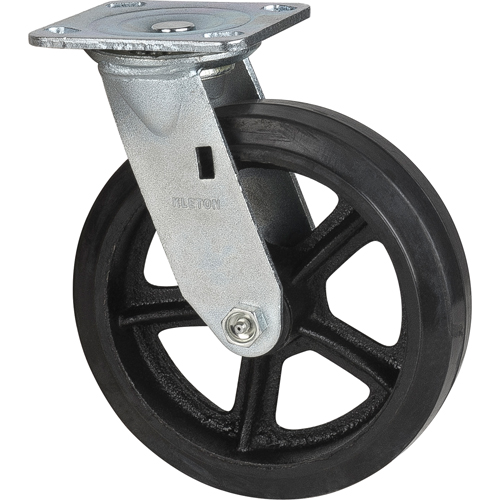 Roulette moul&eacute;, Pivotant, 8" (203,2 mm), Caoutchouc, 660 lb (299 kg) Advanced Consulting and Training Ltd.