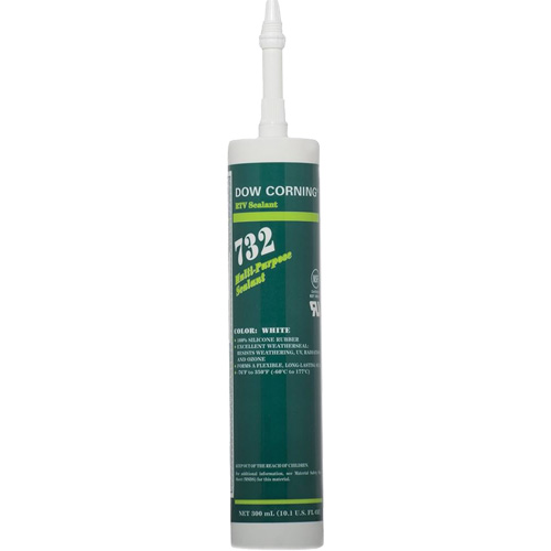Dowsil 732 Multi-Purpose Silicone Sealant, 300 ml, Cartridge, White Advanced Consulting and Training Ltd.
