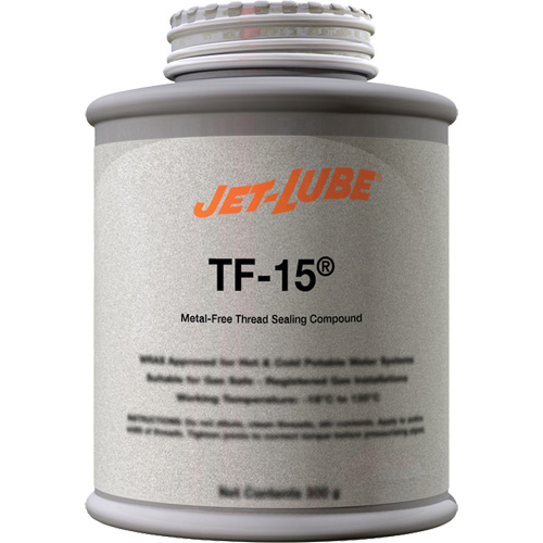 Compos&eacute; d'&eacute;tanch&eacute;it&eacute; sans m&eacute;tal pour raccord filet&eacute; TF-15, Canette &agrave; dessus brosse, 227 ml, -46° C - 315° C/50° F - 600° F Advanced Consulting and Training Ltd.