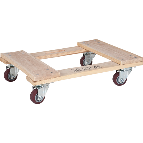 Hardwood Dolly, Polyurethane Wheels, 900 lbs. Capacity, 18" W x 24" D x 7" H Advanced Consulting and Training Ltd.