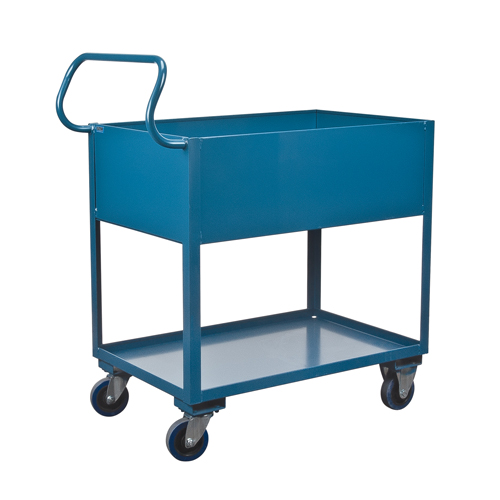 Chariots de service &agrave; bordure profonde, 2 Tiers, 24" la x 47" h x 36" p, Capacit&eacute; 1200 lb Advanced Consulting and Training Ltd.