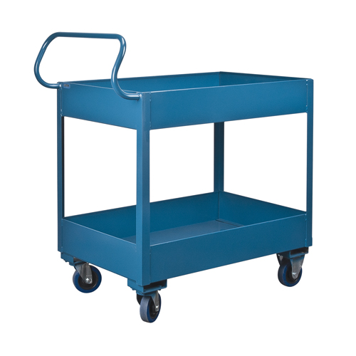 Deep Lipped Service Cart, 2 Tiers, 24" W x 47" H x 36" D, 1200 lbs. Capacity Advanced Consulting and Training Ltd.