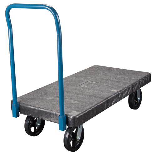 Chariots &agrave; plateforme en plastique, 48" lo x 24" la, 2000 lb cap, Roues Caoutchouc moul&eacute; Advanced Consulting and Training Ltd.