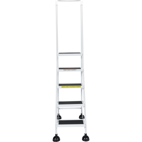 &eacute;chelles Stop-Step pour travaux l&eacute;gers, 5 marches, Largeur de la marche 16", Hauteur de la plateforme 47-11/16", Acier Advanced Consulting and Training Ltd.