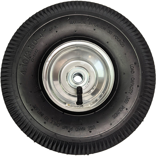 Roue pneumatique de rechange pour diable, 10" (254 mm), Capacit&eacute; de 350 lb Advanced Consulting and Training Ltd.