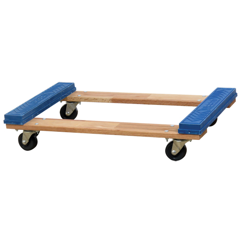 Socle roulant &agrave; plateforme ouverte avec embouts en caoutchouc, Cadre en Bois, 18" la x 30" p x 6" h, Capacit&eacute; de 900 lb Advanced Consulting and Training Ltd.
