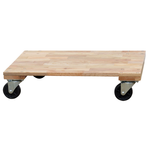 Socle roulant &agrave; plateforme en bois solide, Roues en Caoutchouc, Capacit&eacute; de 1200 lb, 24" la x 36" p x 7" h Advanced Consulting and Training Ltd.