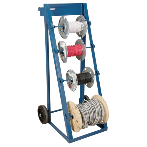 Portable Wire Reel Caddy, Steel, 4 Rod, 24-1/2" W x 49" H x 23" D, 400 lbs. Capacity Advanced Consulting and Training Ltd.