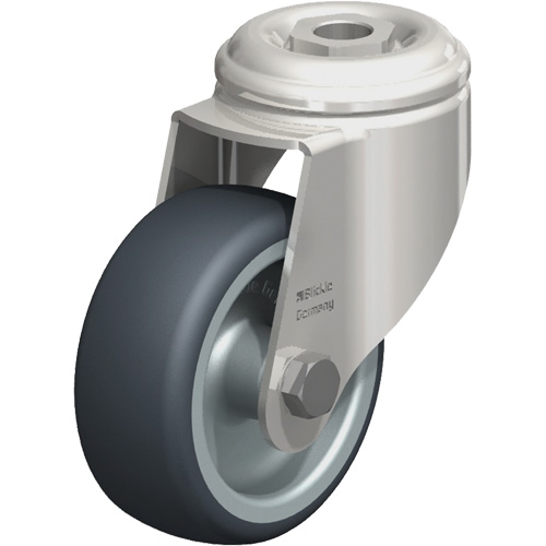 Stainless Steel Thermoplastic Elastomer Caster, Swivel, 3-1/8" (79.5 mm) Dia., 220 lbs. (100 kg.) Capacity Advanced Consulting and Training Ltd.