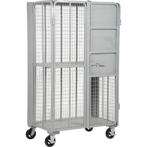 FST Series Folding Security Truck, 1 Tiers, 27" L x 45" W x 77" H, 2000 lbs. Cap. Advanced Consulting and Training Ltd.