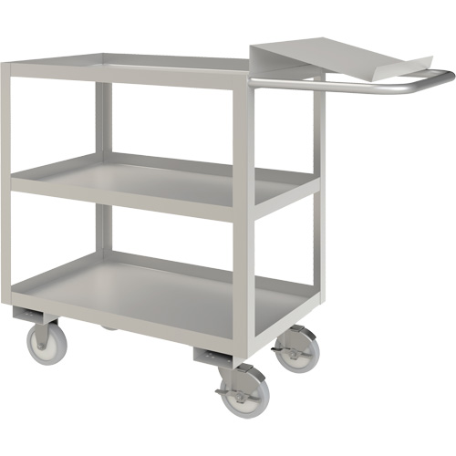 Industrial Grade Order Picking Cart, 39" H x 18-1/8" W x 45" D, 3 Shelves, 1200 lbs. Capacity Advanced Consulting and Training Ltd.