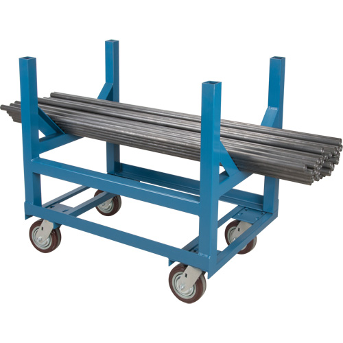Pipe & Bar Cradle Truck, 48" L x 24" W x 34" H, 2500 lbs. Capacity, Polyurethane Wheels Advanced Consulting and Training Ltd.
