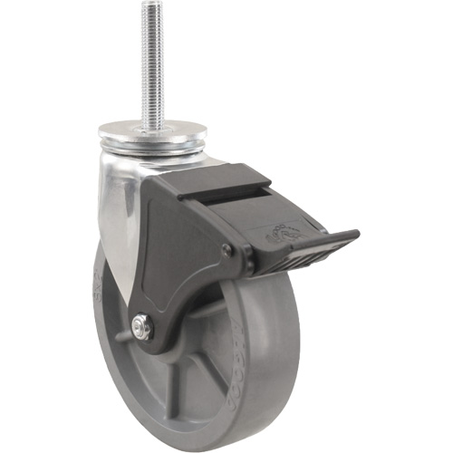Roulette Emaxx Envirothane, Pivotant avec frein, Diam&egrave;tre 6" (152,4 mm), Capacit&eacute; 1100 lb (499 kg) Advanced Consulting and Training Ltd.