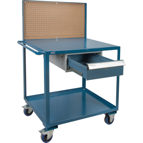 Chariot de service mobile, 2 Tiers, 24" la x 57" h x 40" p, Capacit&eacute; 1200 lb Advanced Consulting and Training Ltd.