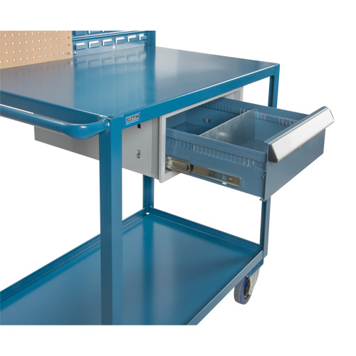 Chariot de service mobile, 2 Tiers, 24" la x 57" h x 40" p, Capacit&eacute; 1200 lb Advanced Consulting and Training Ltd.