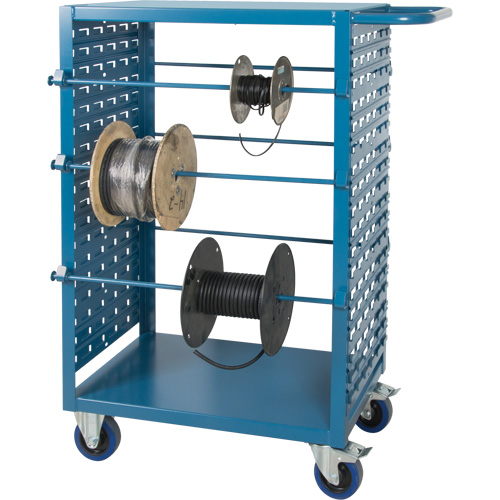 Chariot mobile pour mat&eacute;riaux bobin&eacute;s, Acier, 6 Montants, 21" la x 48" h x 38" p, Capacit&eacute; de 1200 lb Advanced Consulting and Training Ltd.