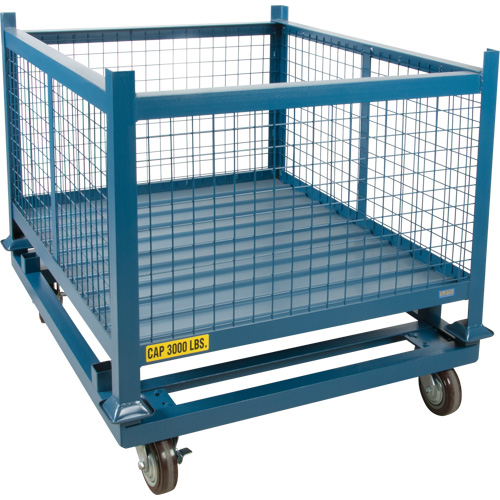 Socle roulant pour contenant empilables, 48,5" la x 40-1/2" p x 10" h, Capacit&eacute; de 3000 lb Advanced Consulting and Training Ltd.