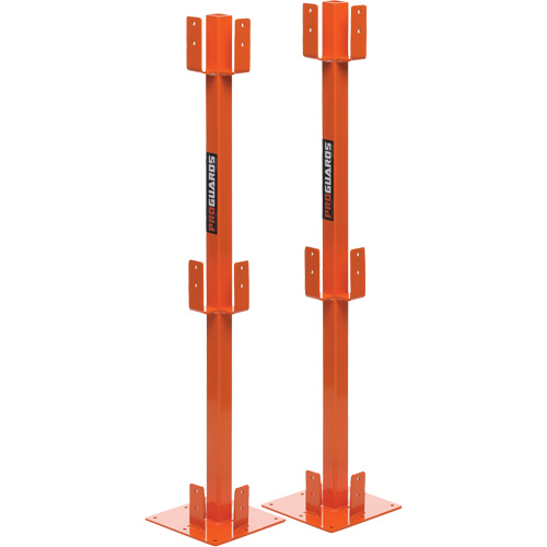 Poteaux temporaires ProGuards pour barri&egrave;re de s&eacute;curit&eacute;, 8" la x 39" h, Orange Advanced Consulting and Training Ltd.