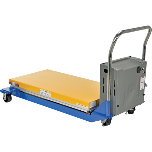 DC Powered & Manual Scissor Lift Table, Steel, 48" L x 24" W, 1000 lbs. Capacity Advanced Consulting and Training Ltd.