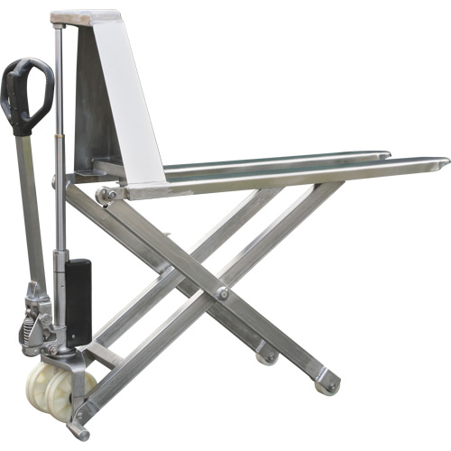Chariot &eacute;l&eacute;vateur &agrave; ciseaux Eco, 45" lo x 21" la, Acier inoxydable, Capacit&eacute; de 2200 lb Advanced Consulting and Training Ltd.