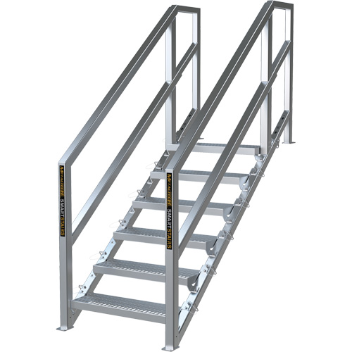 SmartStairs 6-10 Steps Modular Construction Stair System, 75" H Advanced Consulting and Training Ltd.