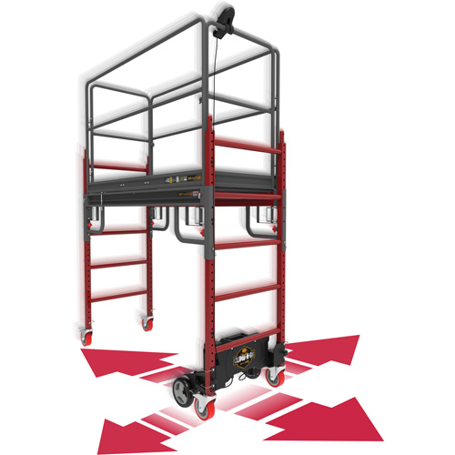 Complete Motorized Buildman 6' Baker Scaffold Kit, 31" D x 118-3/4" H Advanced Consulting and Training Ltd.