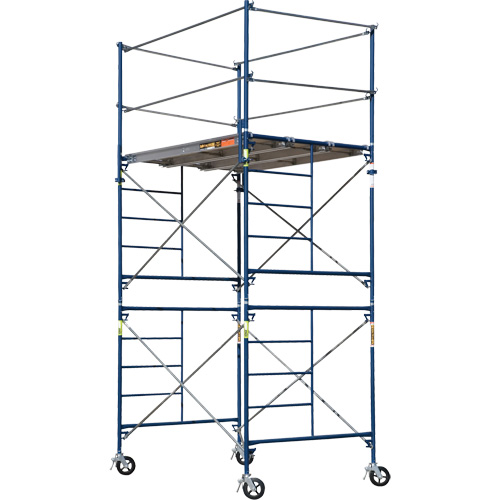 Tour d'&eacute;chafaudage compl&egrave;te avec roulettes, 69-1/2" p x 178" h Advanced Consulting and Training Ltd.
