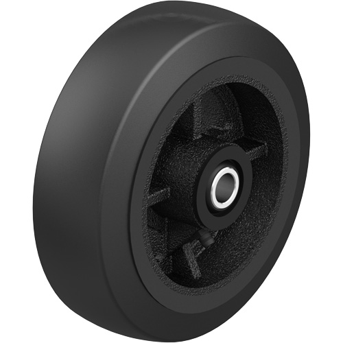 Roue en caoutchouc noir sur noyau en fonte noir, 12" (304,8 mm) dia. x 2-1/2" (64 mm) la, Capacit&eacute; de 396,8 lb (180 kg) Advanced Consulting and Training Ltd.